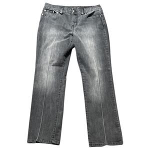 Style & Co Petite Gray Bootcut Jeans Studded Pockets Stretch - 10P